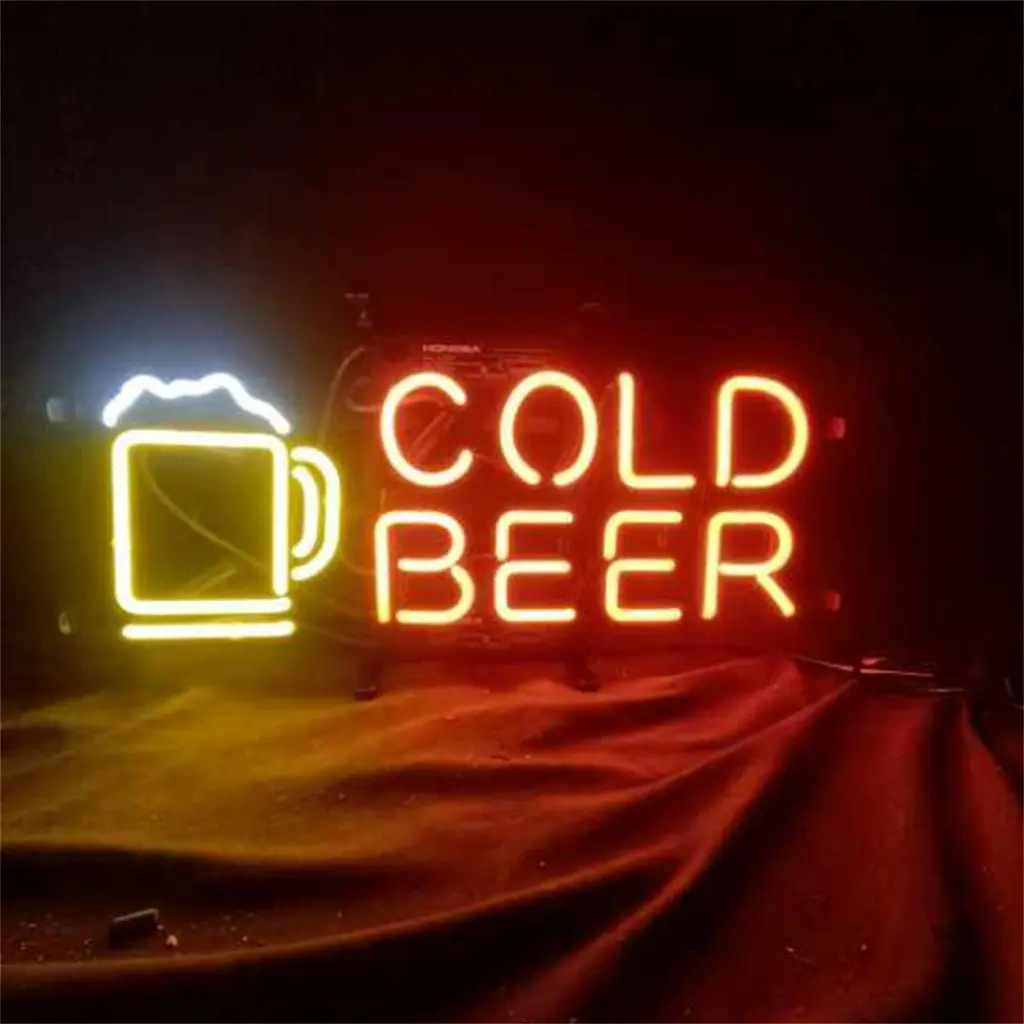 Cold Beer With Mug Neon Sign Neon Sign Light 1