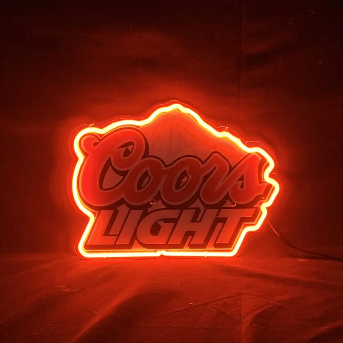 Coors Light Neon Sign Outline With Uv-Printed 1