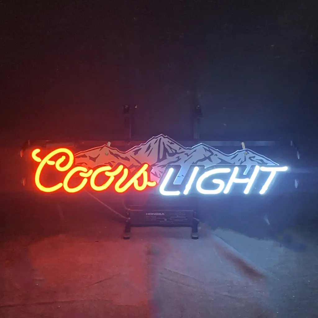 Coors Light With Snow Mountain Neon Signs 1