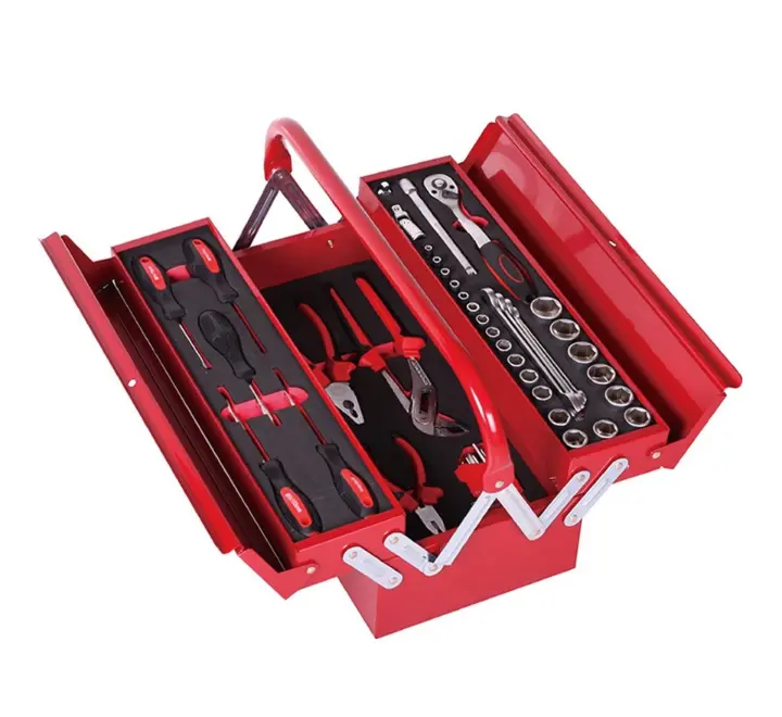 Caja De Herramientas Plegable 3 Gavetas 18" 48 Piezas | Big Red 1