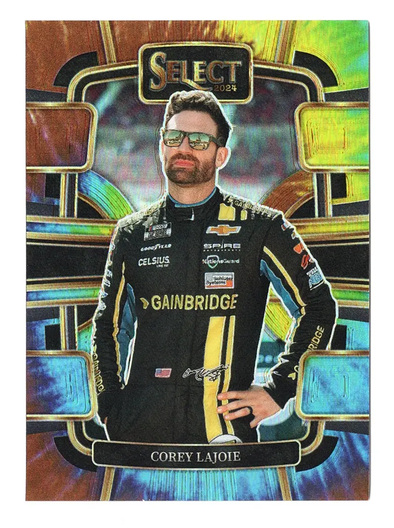 Corey Lajoie 2024 Panini Select Racing Tie Dye Prizm Insert Nascar Collectible Insert Trading Card #01/25 (Only 25 Made) 1