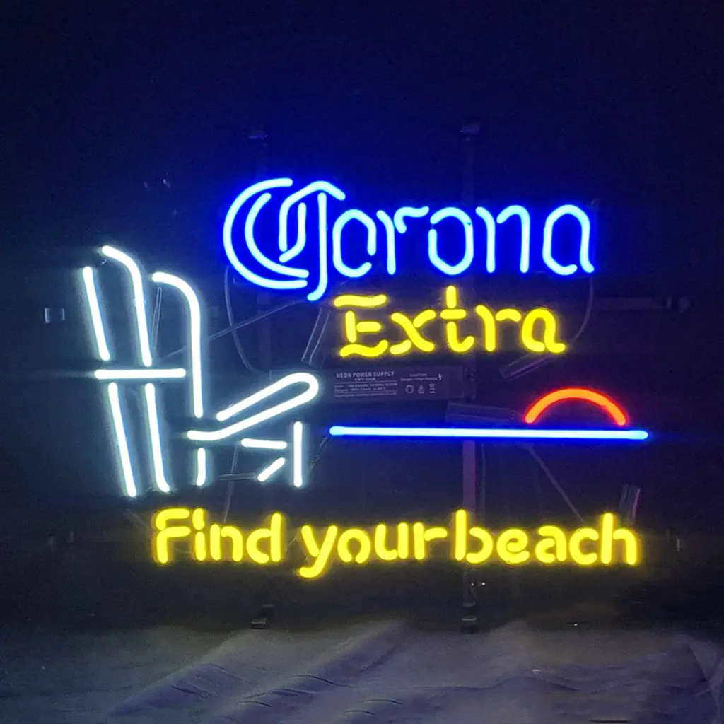 Corona Extra Find Your Beach Neon Sign Light 1