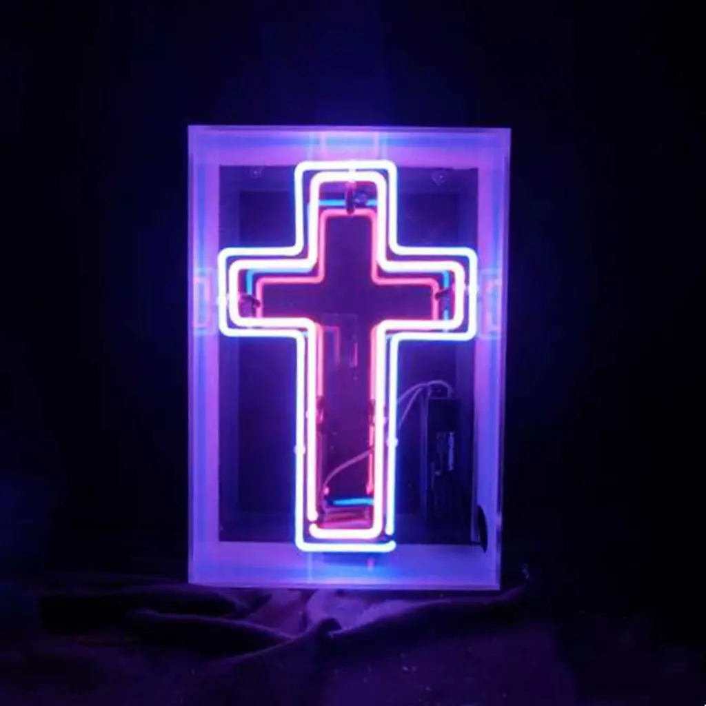 Cross Acrylic Box Neon Signs 1