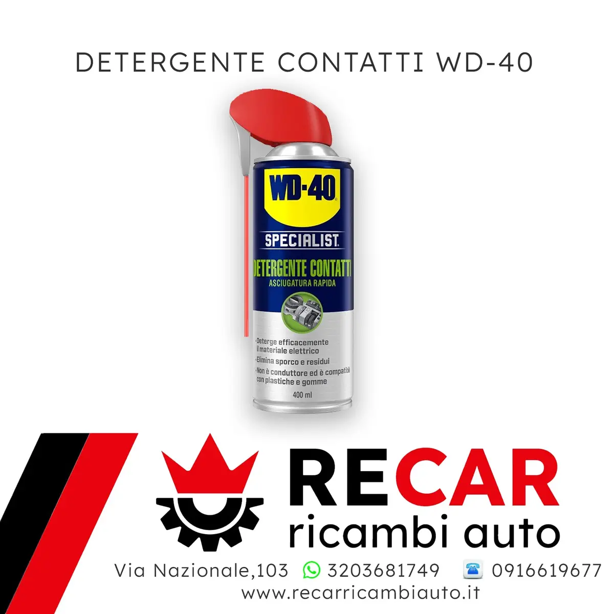 Detergente Contatti Wd400 1