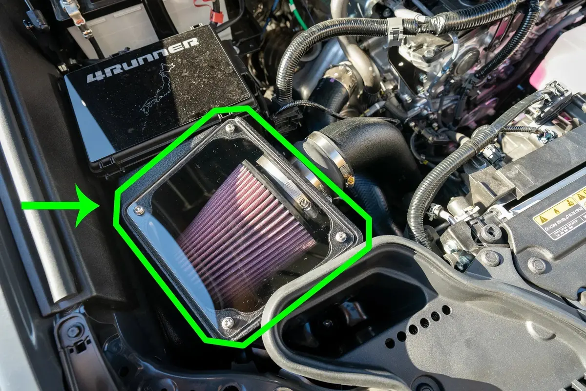 Acrylic Window For K&N 63 Series Air Intake - 2024+ Land Cruiser / Tacoma / 2025+ 4Runner 2