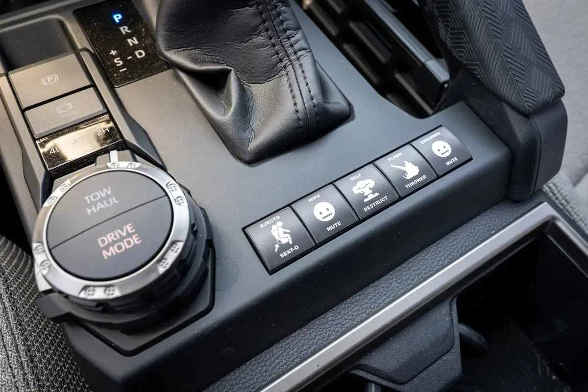 Ejecto Seato Blank Button Overlay - 2024+ Land Cruiser / Tacoma / 2025+ 4Runner 1