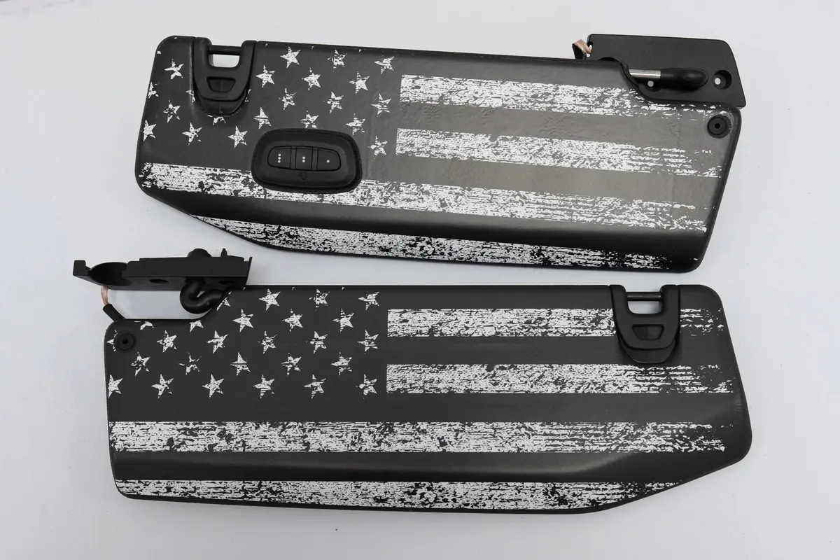 Freedom Series Sun Visor Overlays - 2018+ Wrangler Jl / Gladiator Jt 1