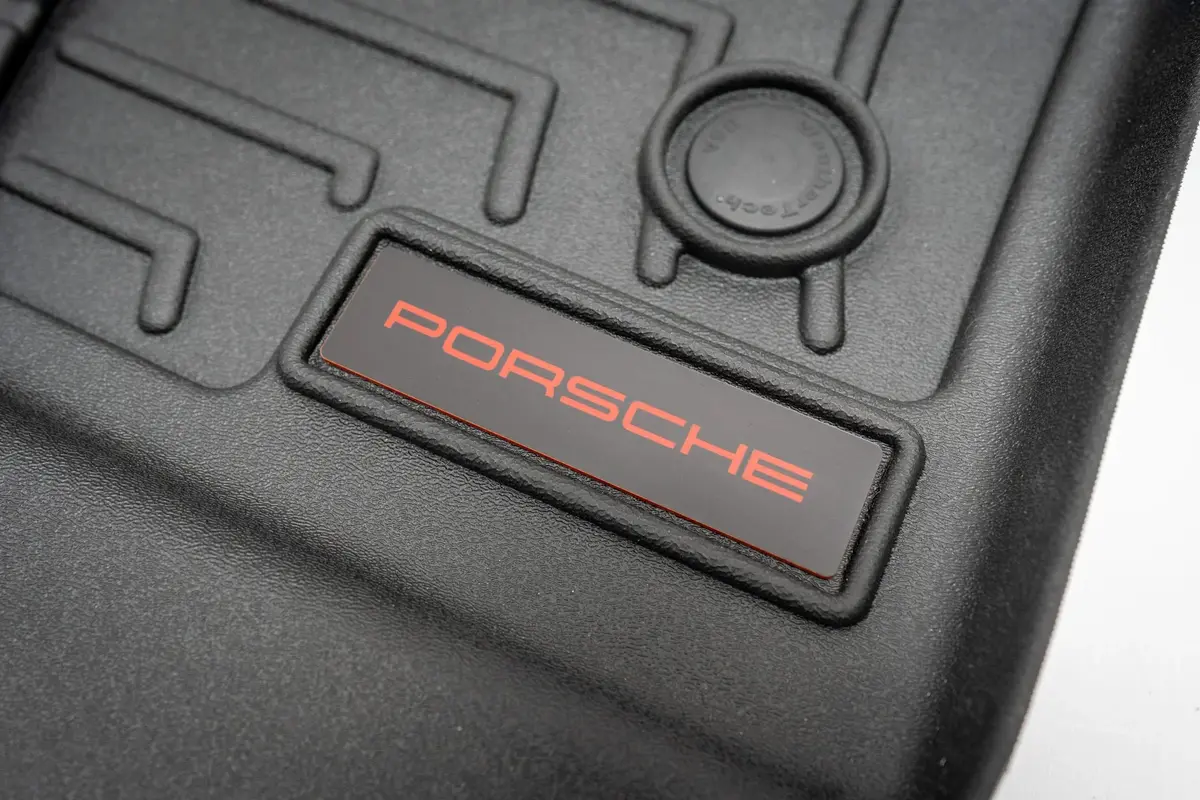 Porsche Logo Emblem For Weathertech All Weather Floor Mats (Single) - Porsche 911 Cayman Cayenne Boxter Macan Taycan 3