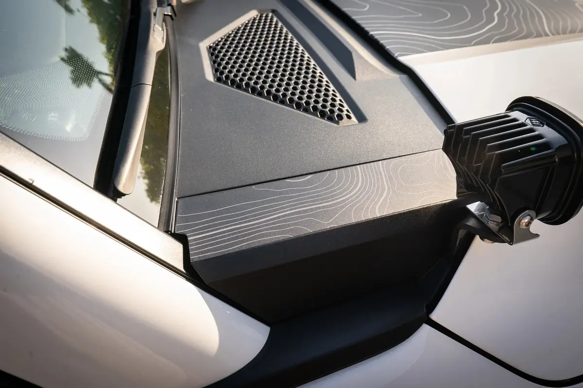 Topographic Outer Hood Trim Overlay (Top) - 2024+ Land Cruiser 2