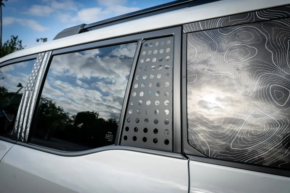 Vent Window Overlay With Holes - 2024+ Land Cruiser / Gx 550 1