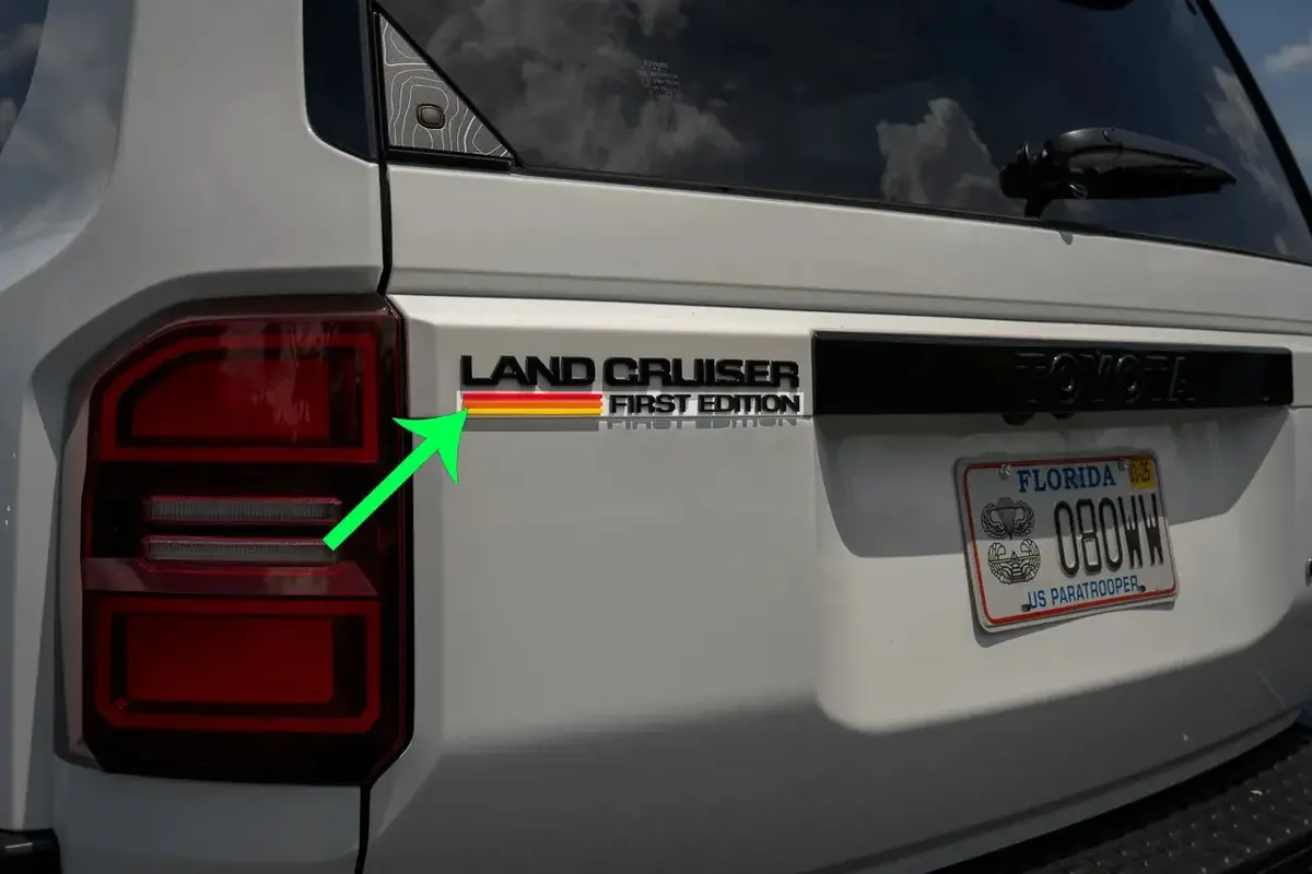 First Edition Lc250 Acrylic Laser Series Tailgate Badge - 2024+ Land Cruiser 1