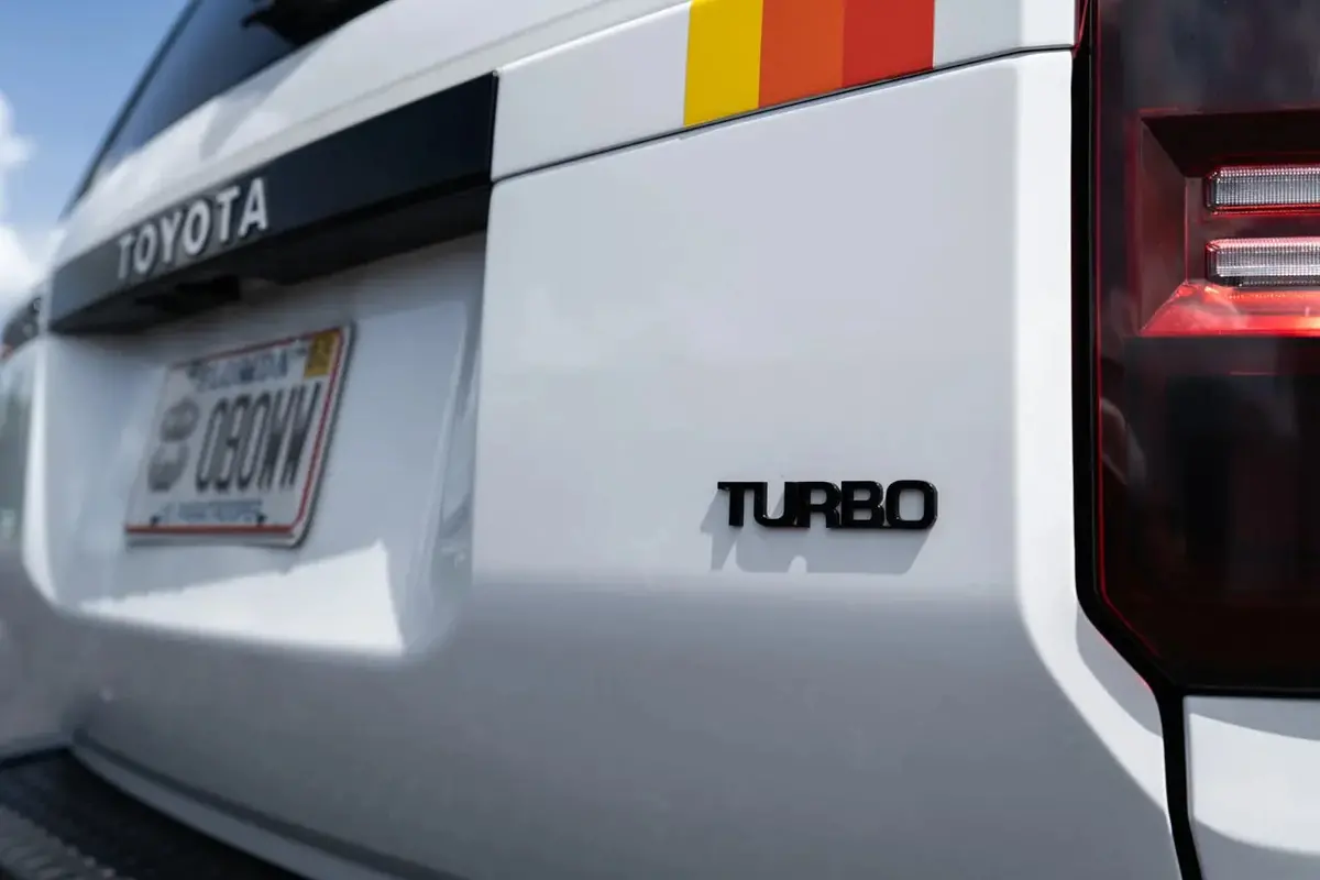 Turbo Acrylic Laser Series Tailgate Badge - 2024+ Land Cruiser / Tacoma / 2025+ 4Runner 1