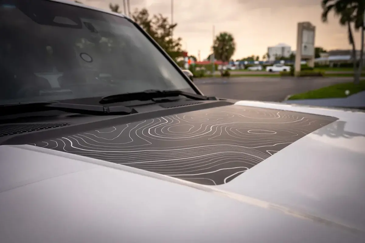 Topographic Hood Overlay (Printed Series) - 2024+ Land Cruiser 1