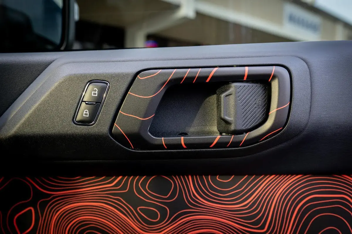 Topo Interior Door Handle Overlays - 2021+ Bronco 1