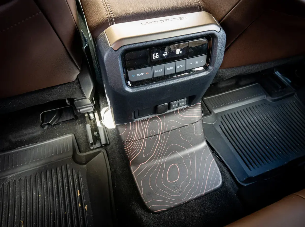 Topographic Rear Center Console Panel Protection - 2024+ Land Cruiser 1