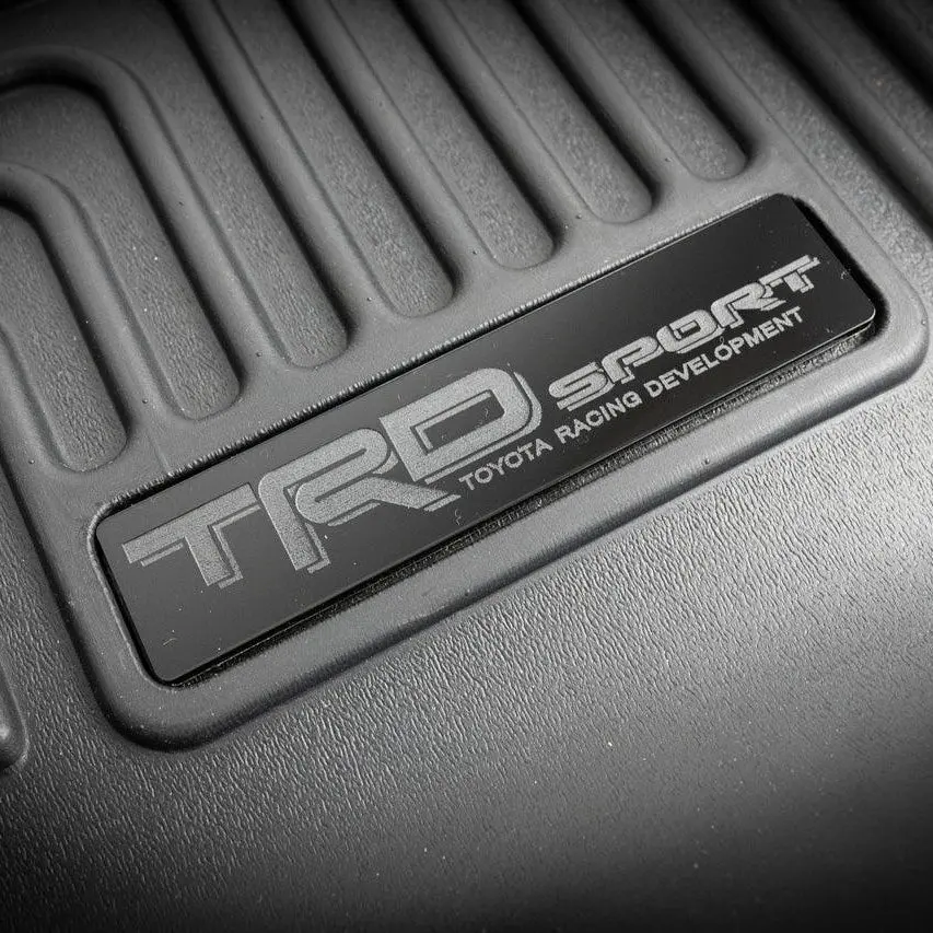 "Trd Sport" Husky Floor Mat Logo (Etched Acrylic) - Universal 1