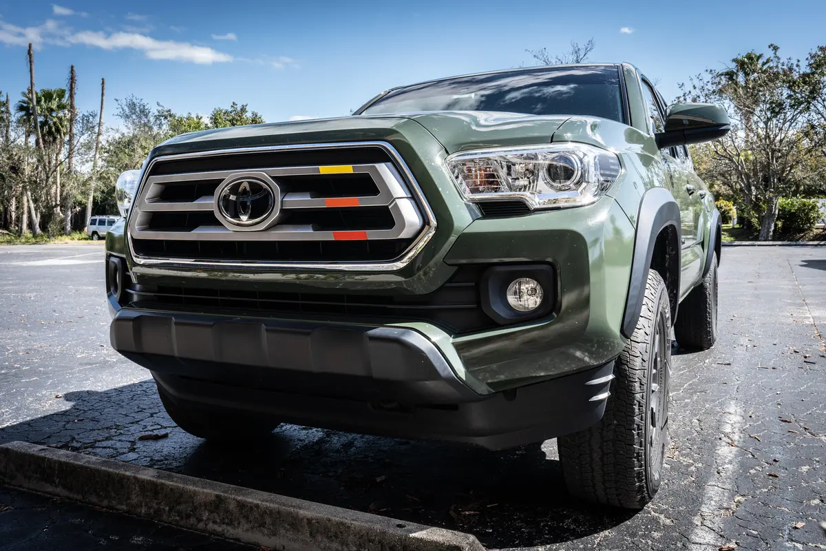 Trd Style Heritage Tri Bar Grille Overlays - 2016-2023 Tacoma 1