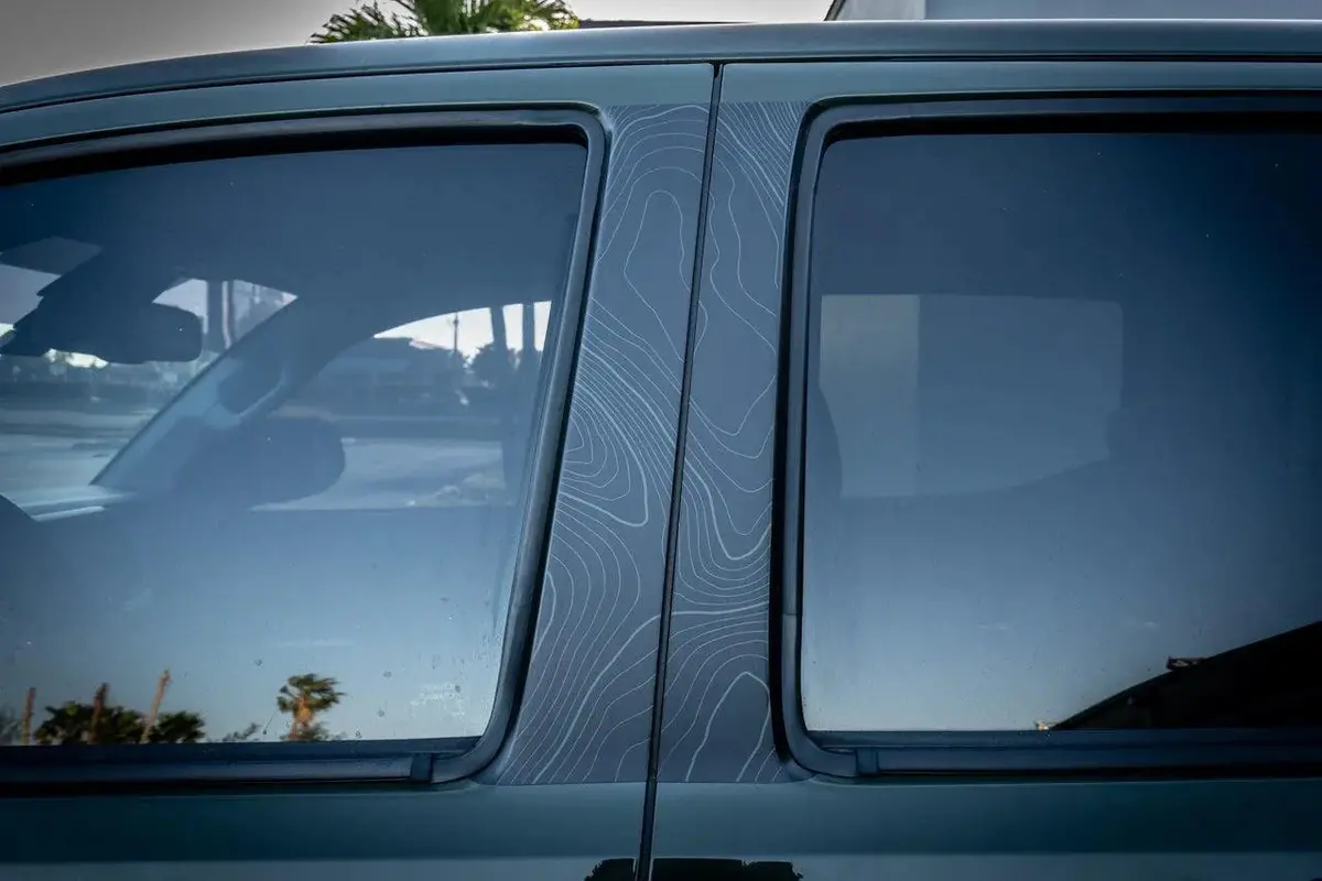 Topo B Pillar Overlays - 2016-2023 Tacoma Double Cab 1