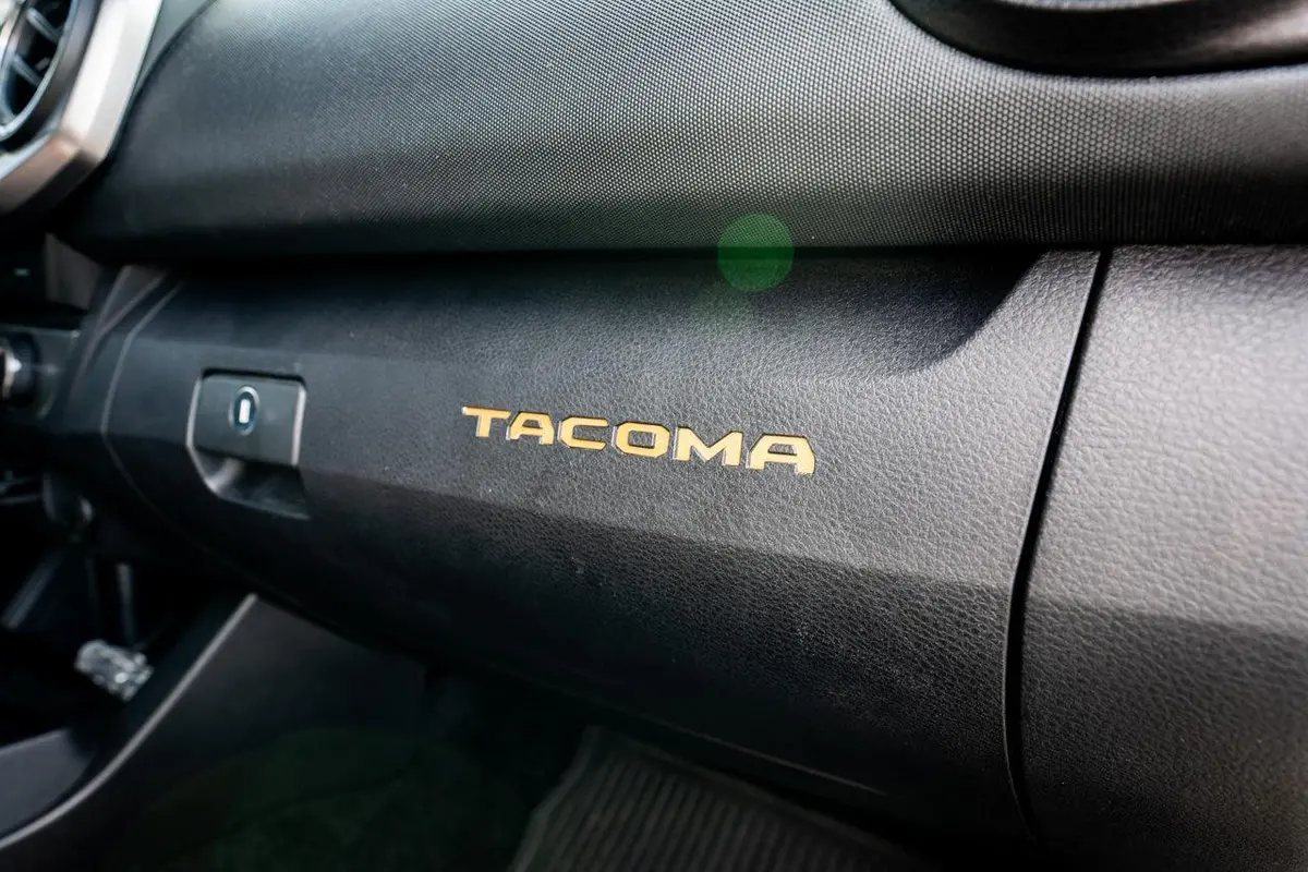 Glove Box "Tacoma" Logo Inlays (Standard Series) - 2016-2023 Tacoma 1