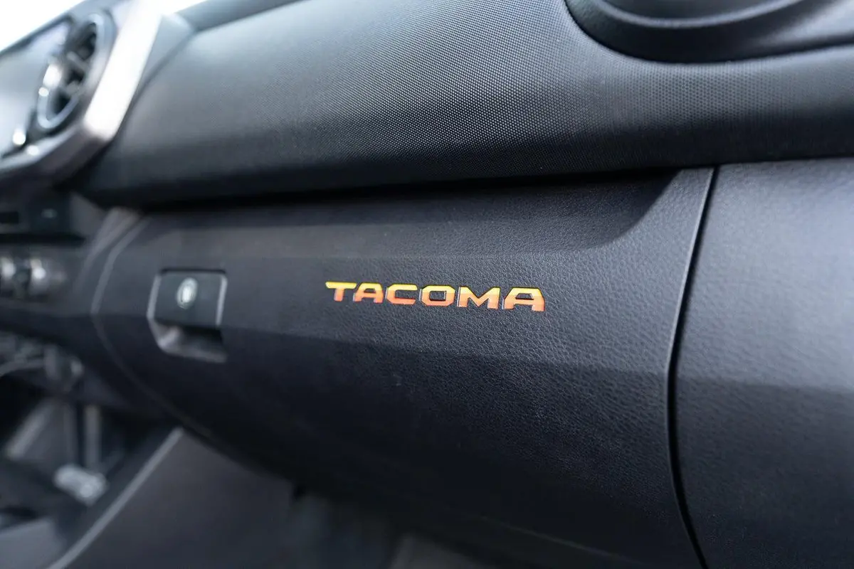 Glove Box "Tacoma" Logo Inlays (Printed Series) - 2016-2023 Tacoma 1