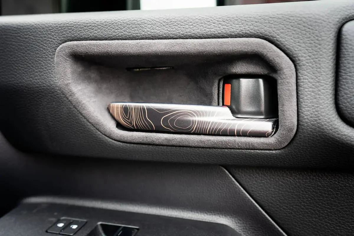 Topographic Interior Door Handle Overlays - 2024+ Land Cruiser 1