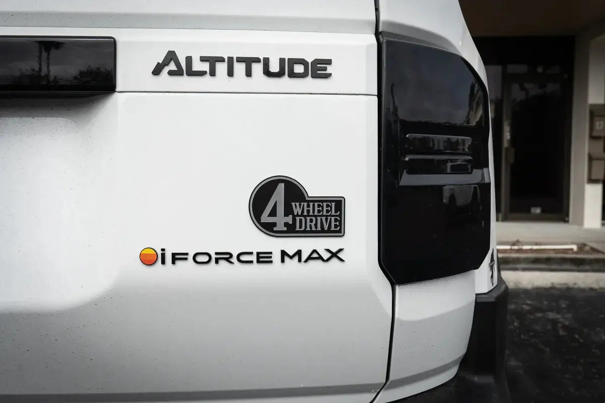 Retro 4 Wheel Drive Two Color Acrylic Emblem - 2024+ Land Cruiser / Gx 550 / Tacoma / 2025+ 4Runner 1