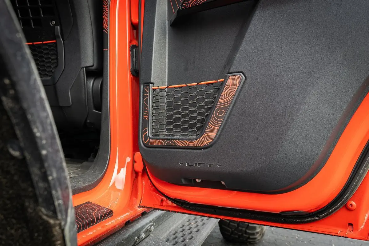 Topo Rear Door Net Trim Overlay Kit (Printed Series) - 2021+ Bronco 1