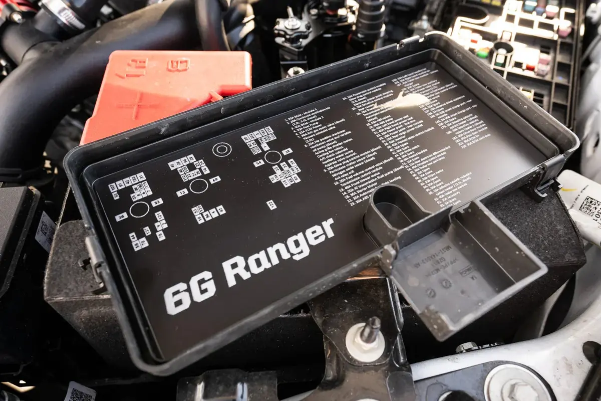 Acrylic Laser Series Fuse Box Lid Label Plate - 2024+ Ranger 1