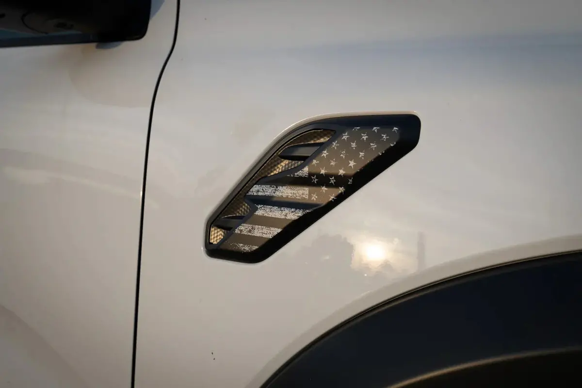 American Flag Fender Vent Overlays - 2024+ Ranger Raptor 1
