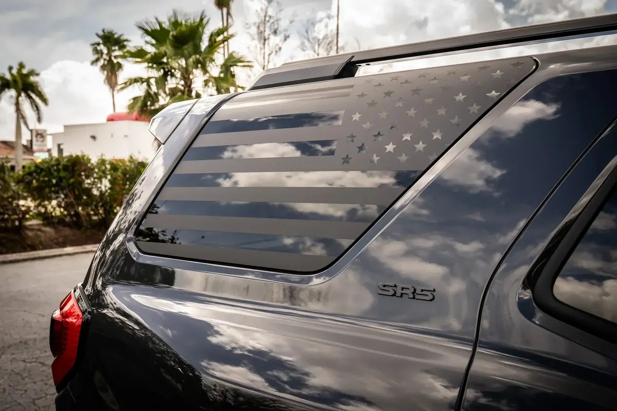 American Flag Rear Window Overlays - 2025+ 4Runner 1