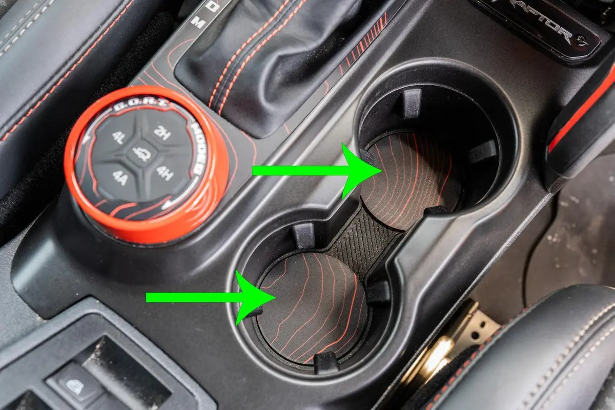 Topo Cup Holder Inserts (Printed Series + Acrylic) - 2021+ Bronco 1