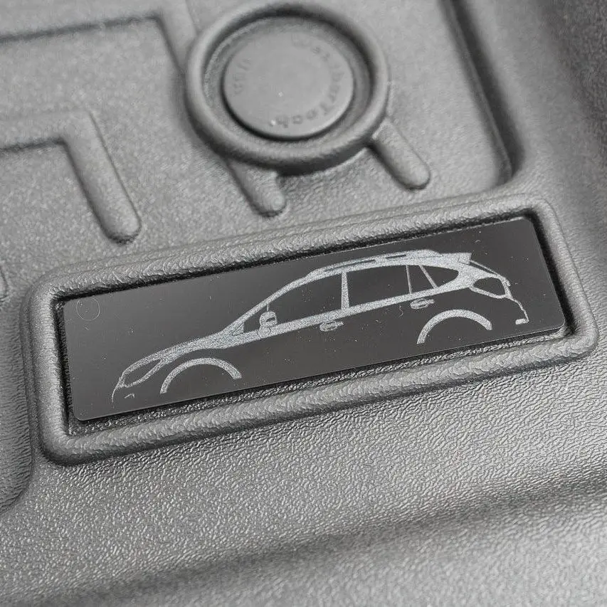 Gp Crosstrek Weathertech Floor Mat Logo (Etched Acrylic) Fits 2013-2017 Crosstrek 1