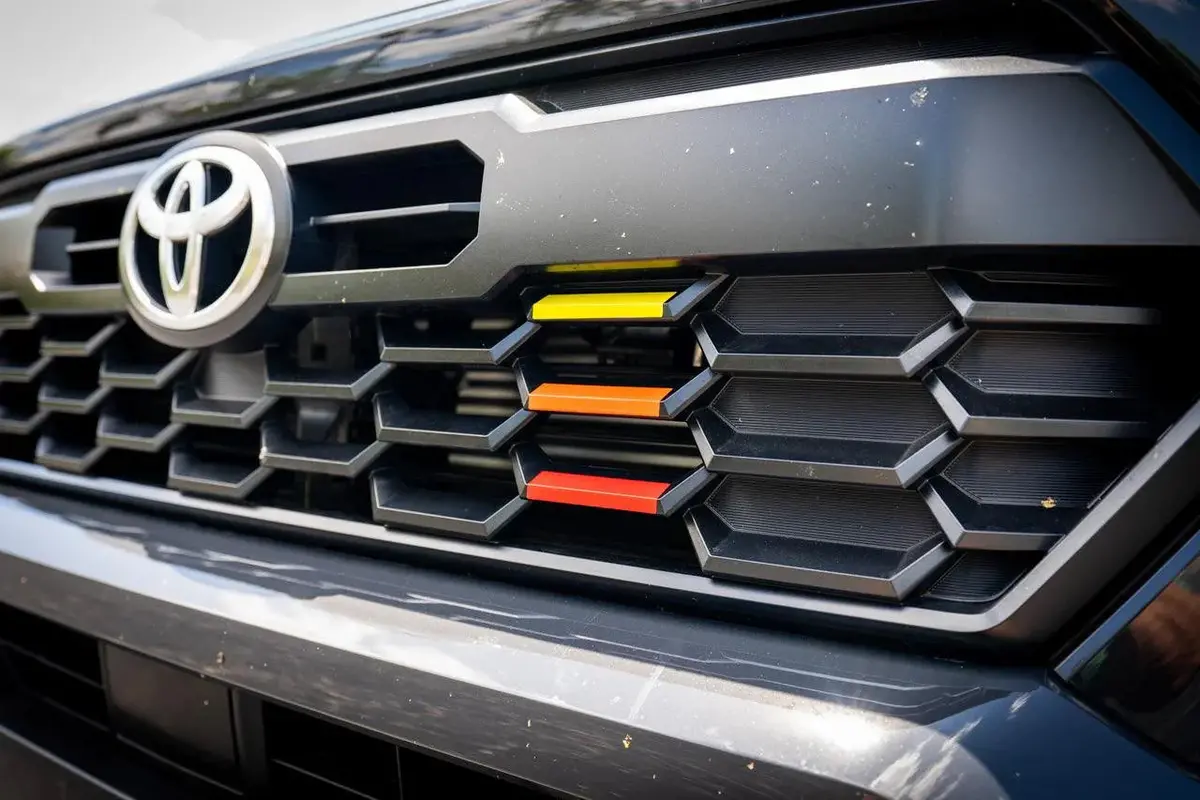 Trd Style Heritage Grille Tri Bar Overlays - 2024+ Tacoma 1