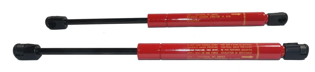New Color-Matched Heavy Duty Trunk Struts For 2005-2007 Chevrolet Cobalt, 2007 Pontiac G5, And 2006 Pontiac Pursuit Victory Red 17801819 1