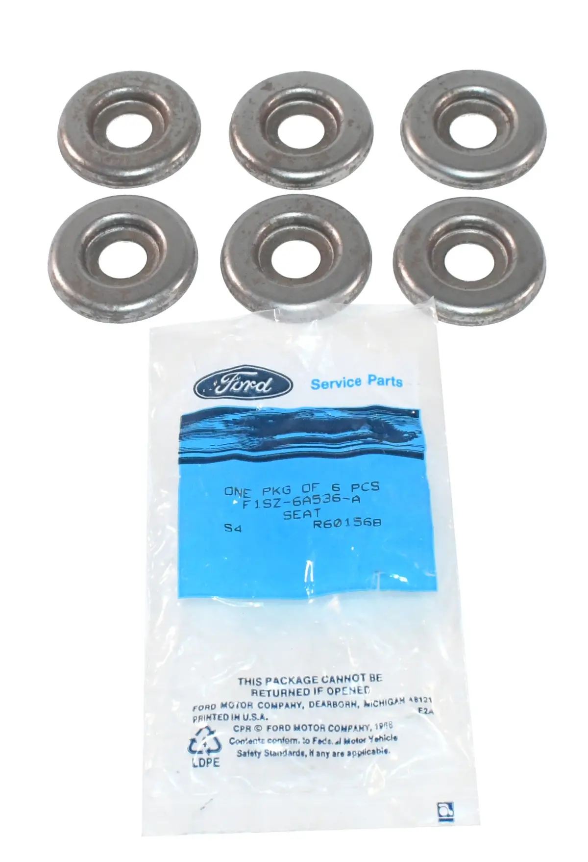 Pack Of 6 Valve Spring Retainers For 1991-95 Ford 3.8L Engines F1sz-6A536-A 1
