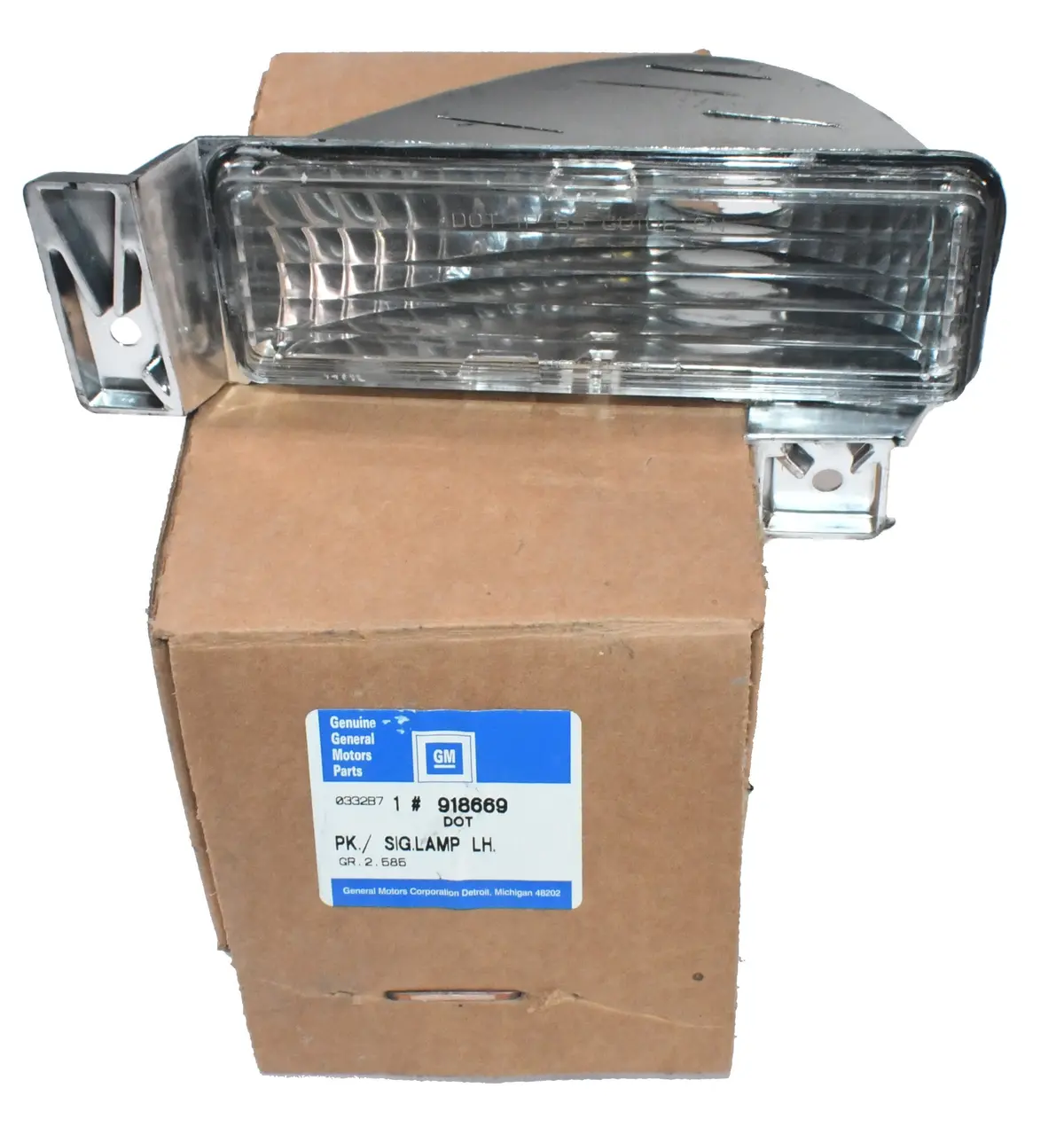 New Nos Left Parking Signal Lamp Lens 1985-1988 Pontiac Grand Am 918669 1