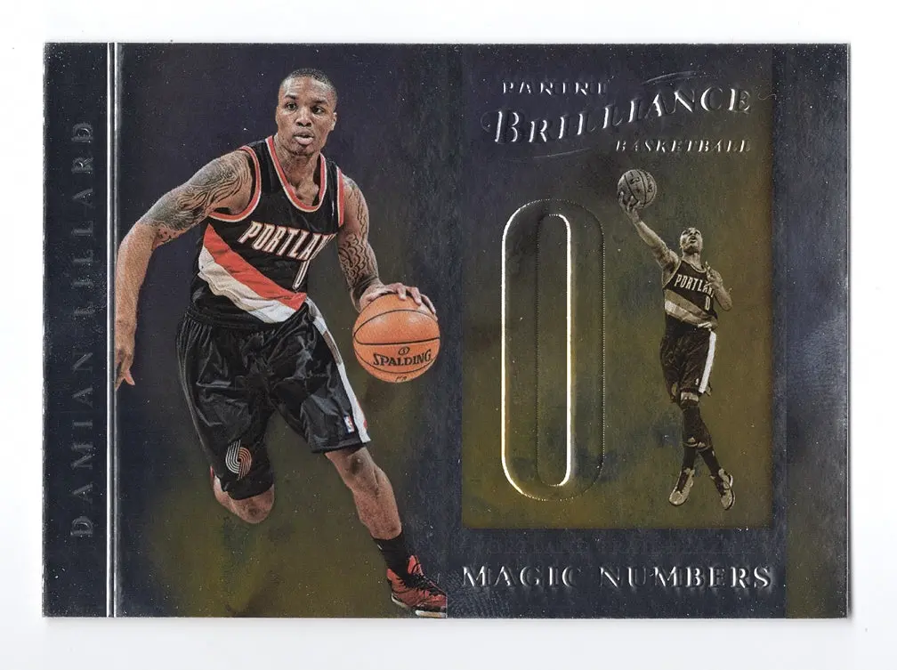 Damian Lillard 2012-13 Panini Brilliance Basketball Magic Numbers (Official Rookie Card) Collectible Rc Trading Card #10 1