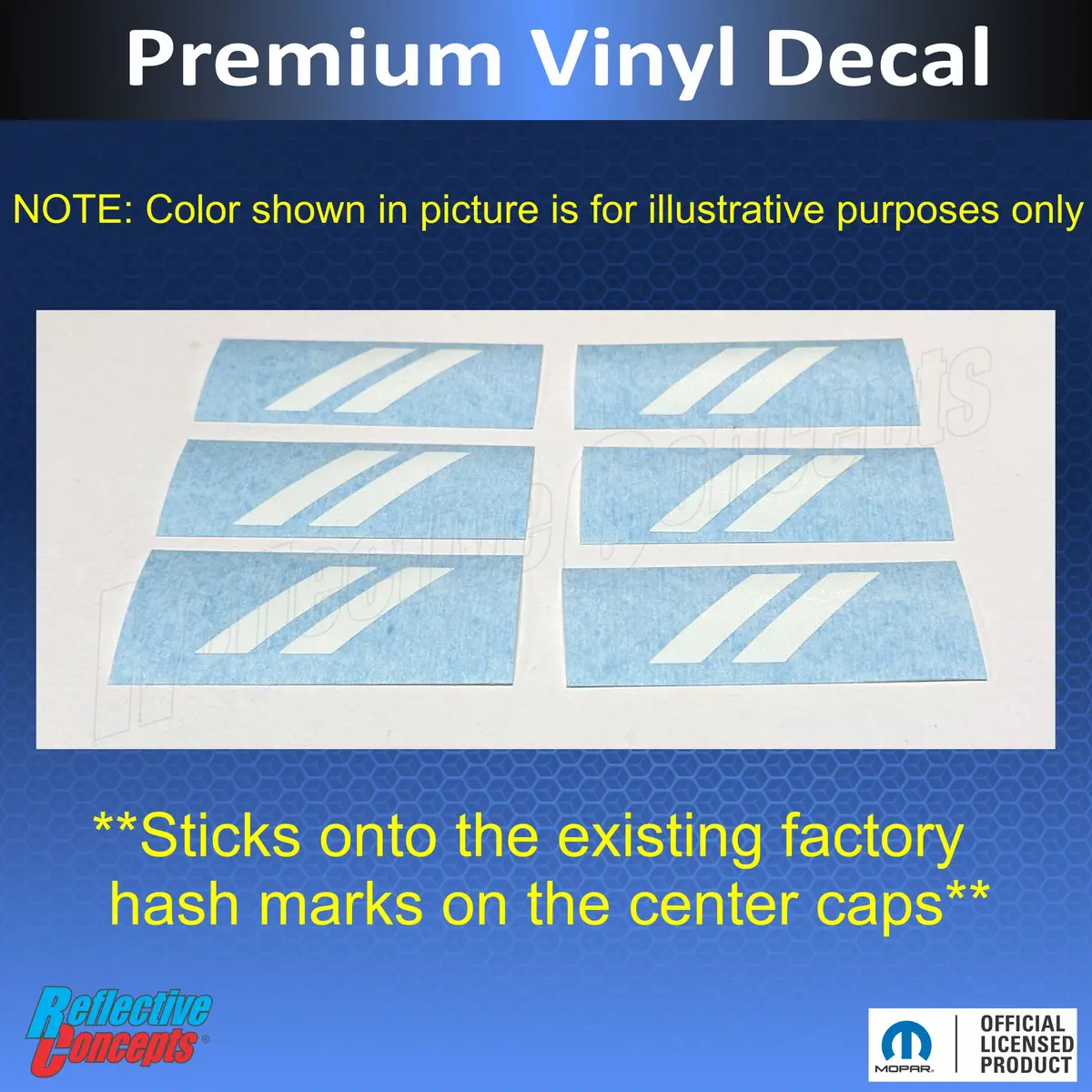 Dodge Rhombus Center Cap Overlay Decals - 23-25 Hornet 3