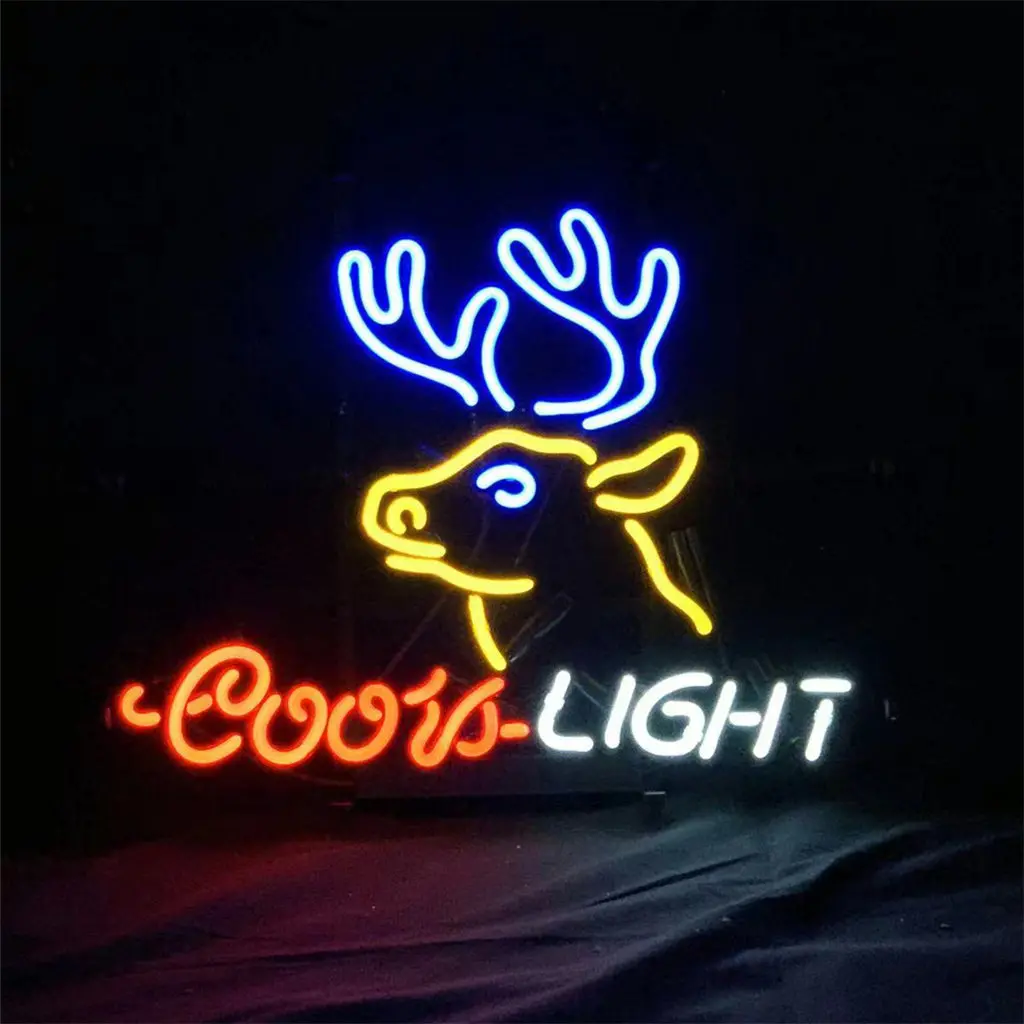 Deer And Coors Light Beer Neon Sign Light 1