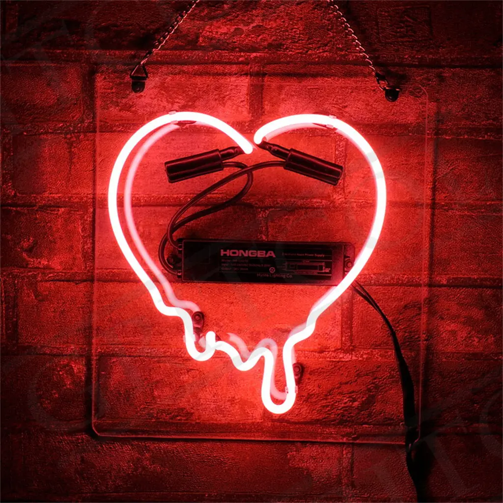 Dripping Heart Neon Signs 1