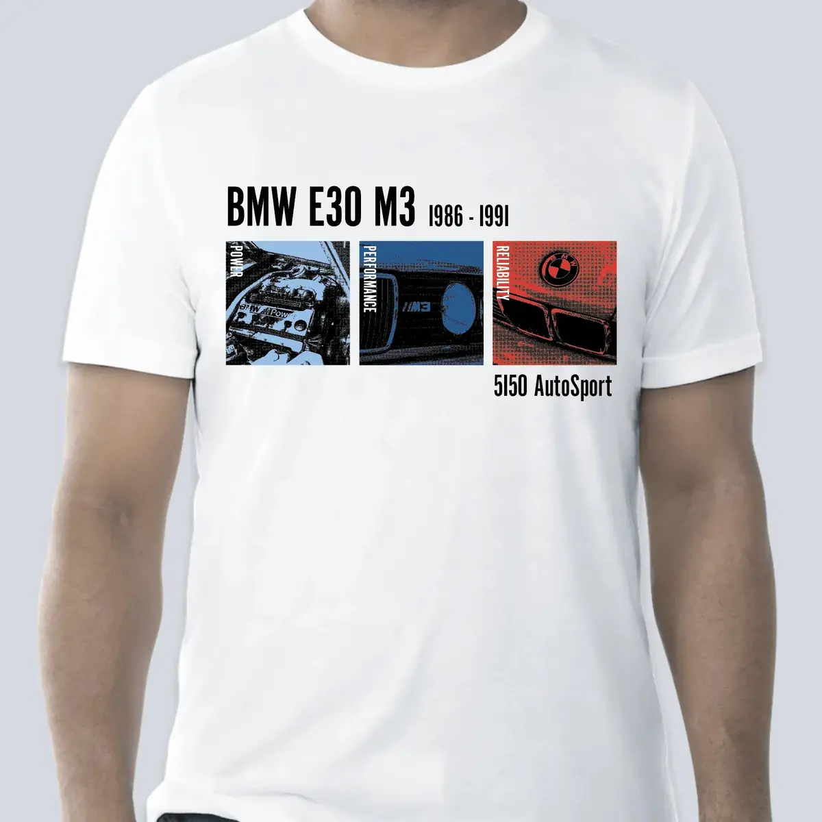 Bmw E30 M3 S14 T-Shirt By 5150 Autosport 1