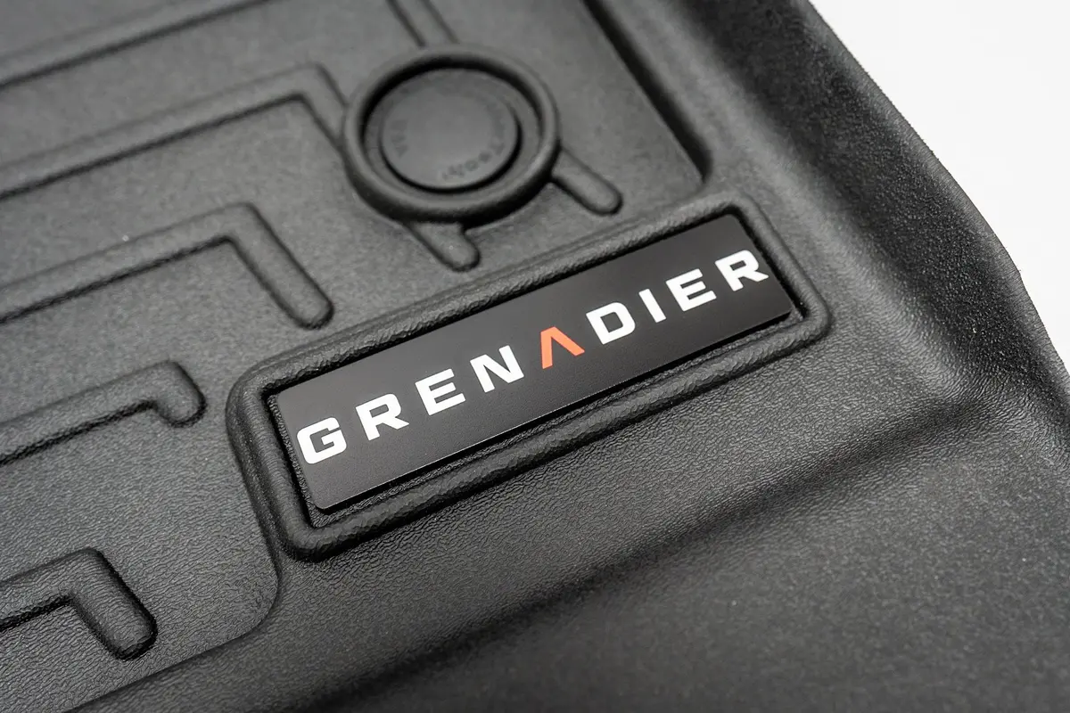 "Grenadier" Weathertech Floor Mat Logo (Etched Acrylic) - Universal 1