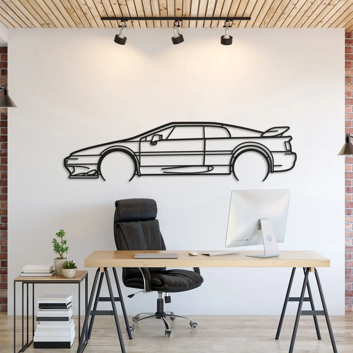 Esprit Turbo Detailed Metal Car Wall Art - Mt964 1