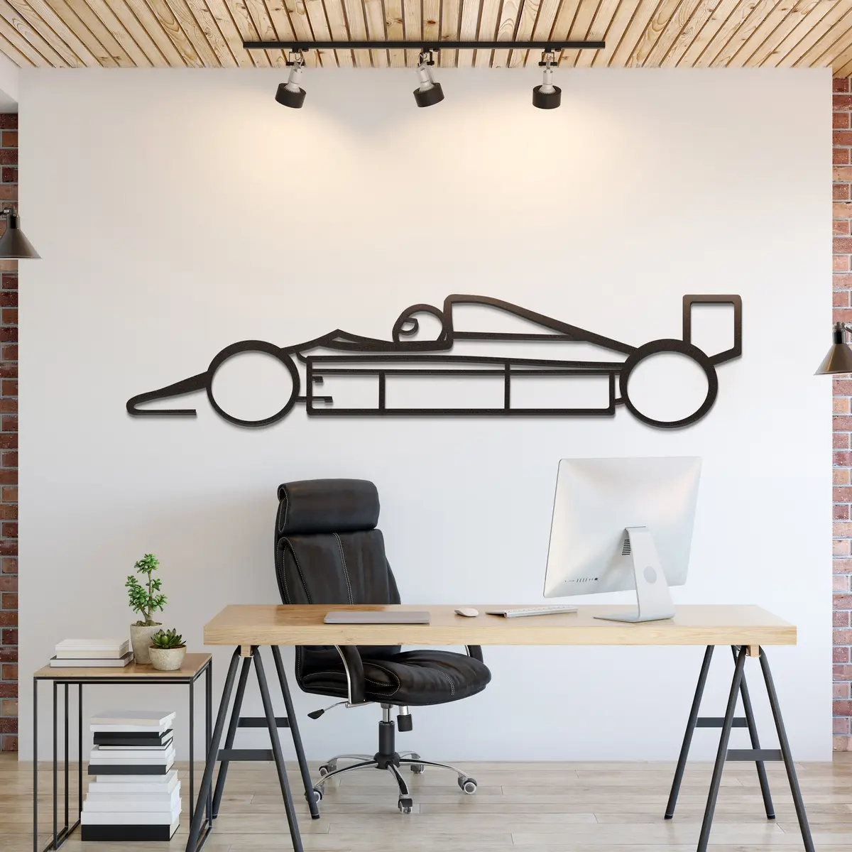 Classic Formula 1 Racer 1980 Metal Wall Decor – MT0974