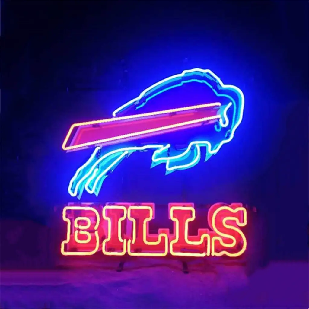 Fighting Bull Buffalo Bills Neon Signs Light 1