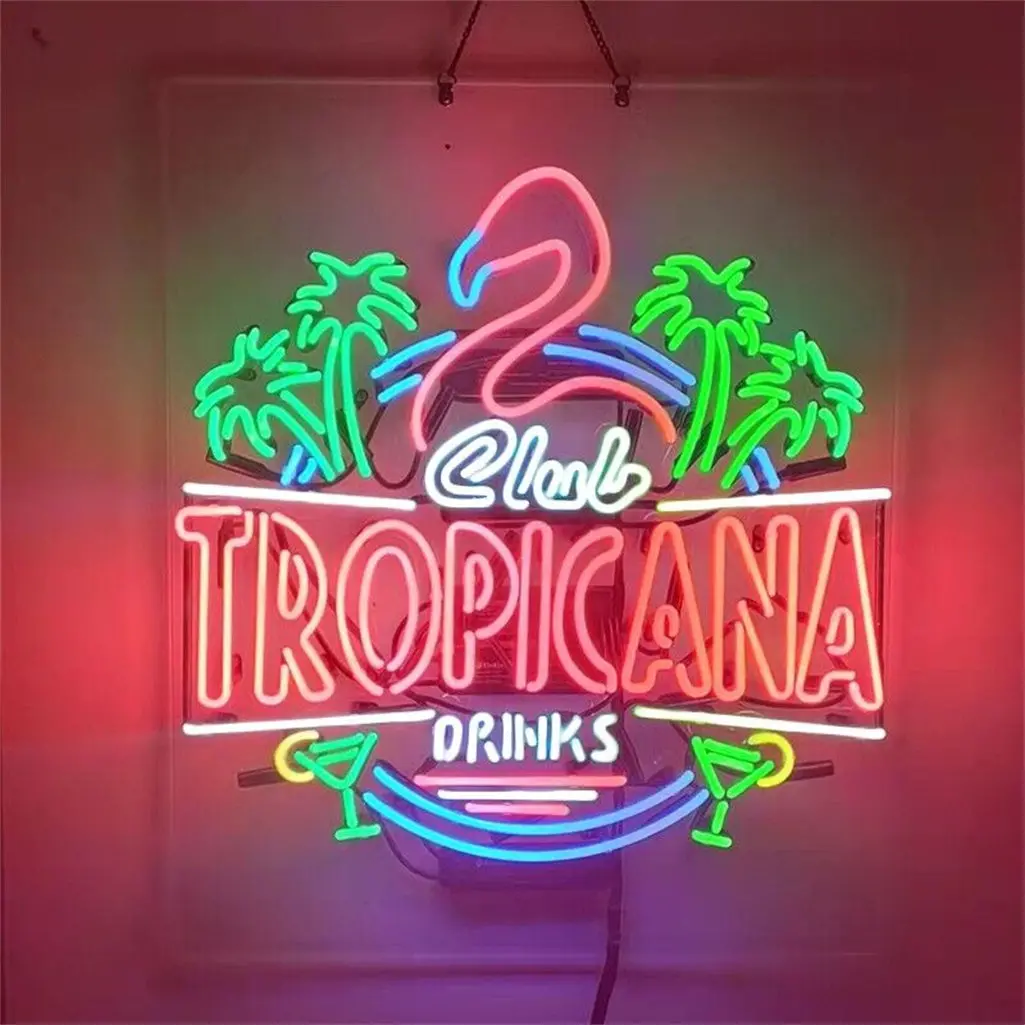 Flamingo Club Tropicana Drinks Neon Signs 1