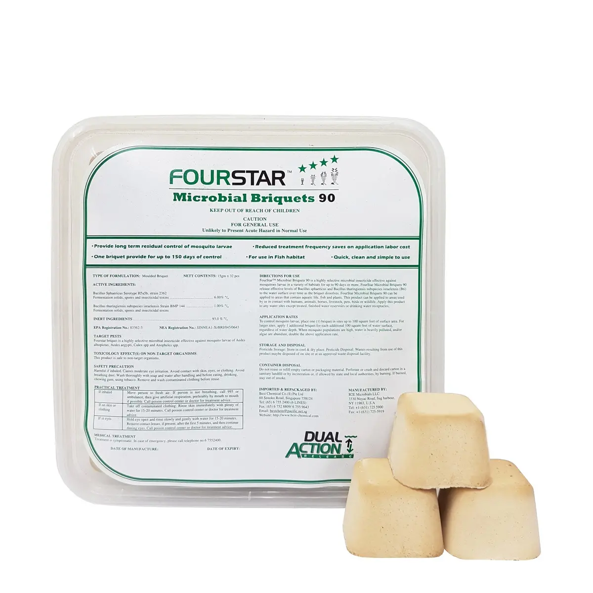 Fourstar Microbial (Bti + Bsph) Briquets 90 1