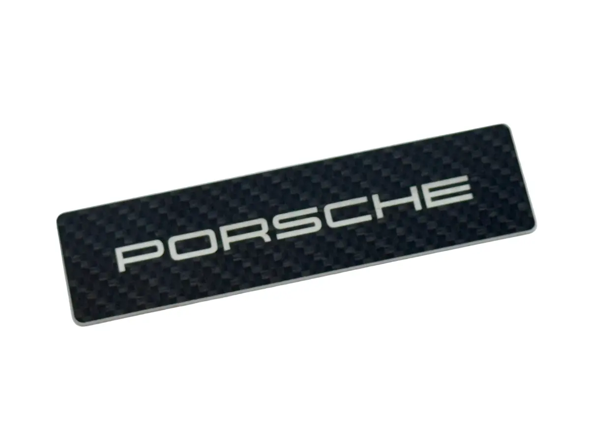 Porsche Logo Emblem For Weathertech All Weather Floor Mats (Single) - Porsche 911 Cayman Cayenne Boxter Macan Taycan 3