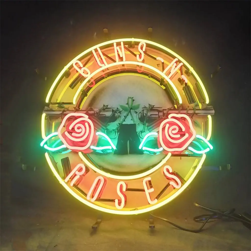 Guns N Roses Team Logo Neon Signs Light 1