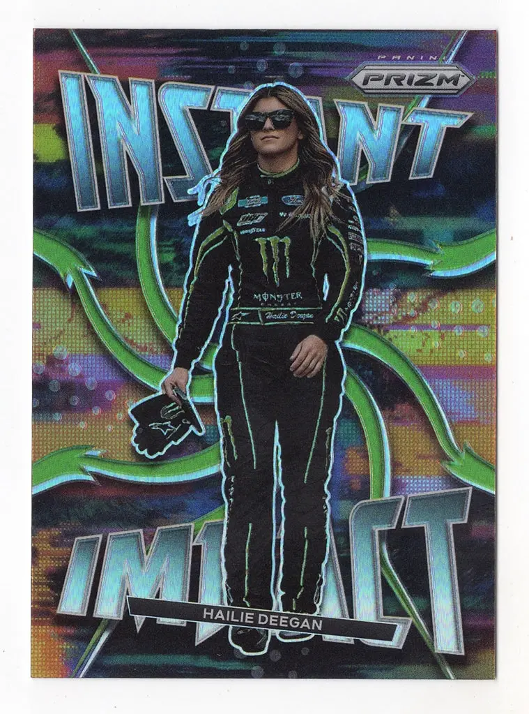 Hailie Deegan 2022 Panini Prizm Racing Instant Impact Prizm Rare Ssp Insert Nascar Collectible Trading Card #Ii-1 1